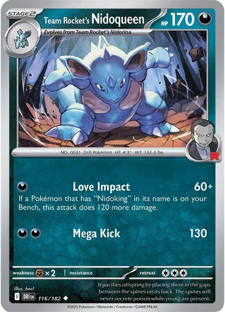 Team Rockets Nidoqueen 116/182 (SV10: Destined Rivals) 