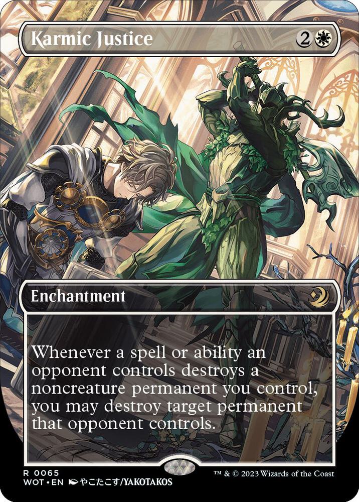 Karmic Justice Anime Borderless (Wilds of Eldraine: Enchanting Tales) 