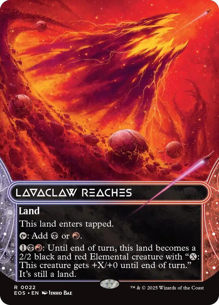 Lavaclaw Reaches  22 (Edge of Eternities: Stellar Sights)  - Borderless Foil