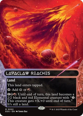 Lavaclaw Reaches  22 (Edge of Eternities: Stellar Sights)  - Borderless Foil