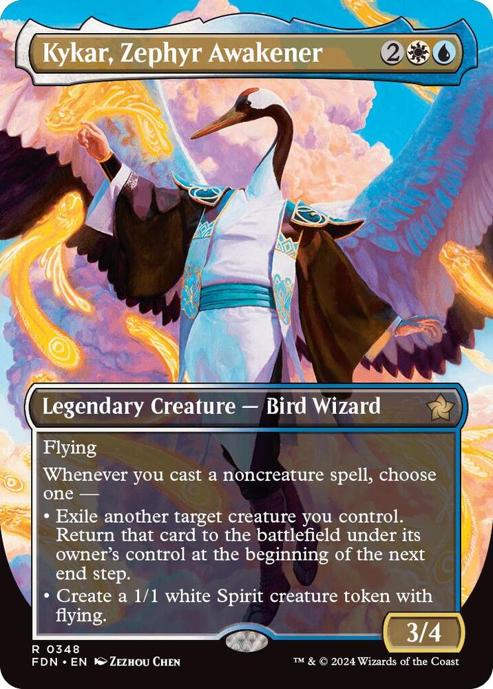 Kykar Zephyr Awakener Borderless (Foundations)  - Foil