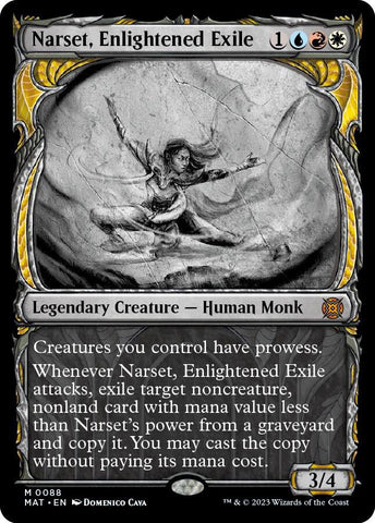 Narset Enlightened Exile Showcase (March of the Machine: The Aftermath)  - Foil