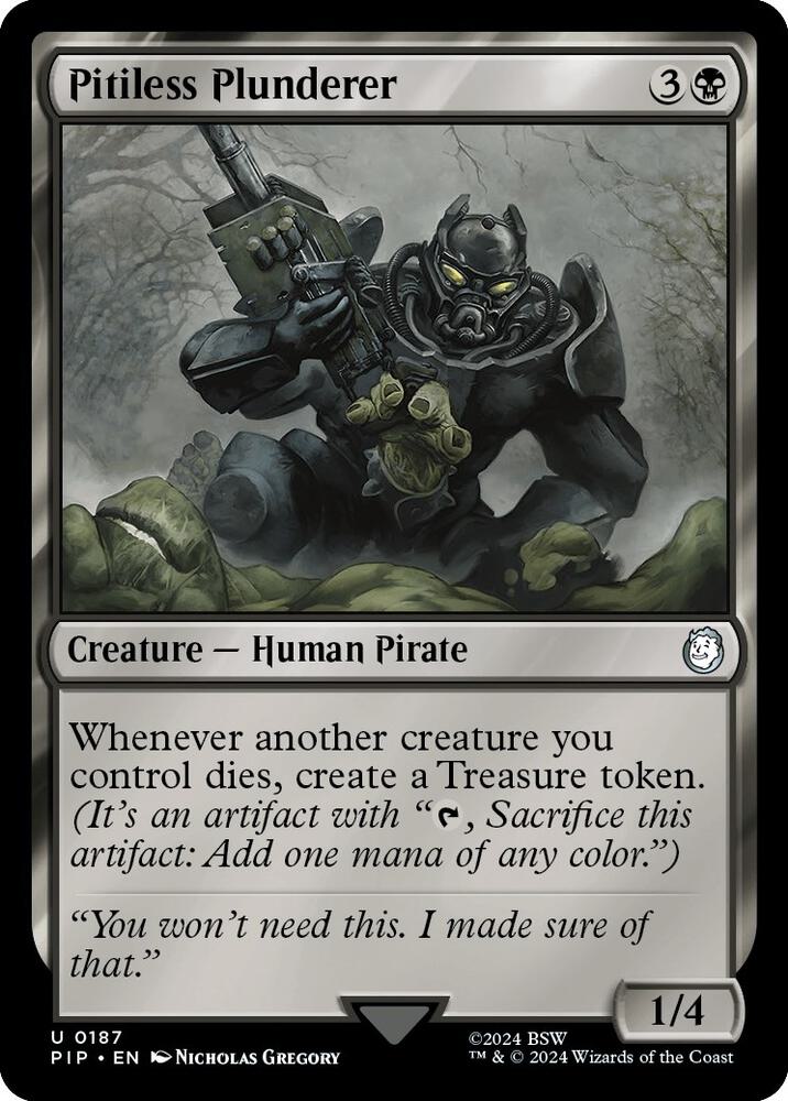 Pitiless Plunderer 187/326 (Universes Beyond: Fallout) 