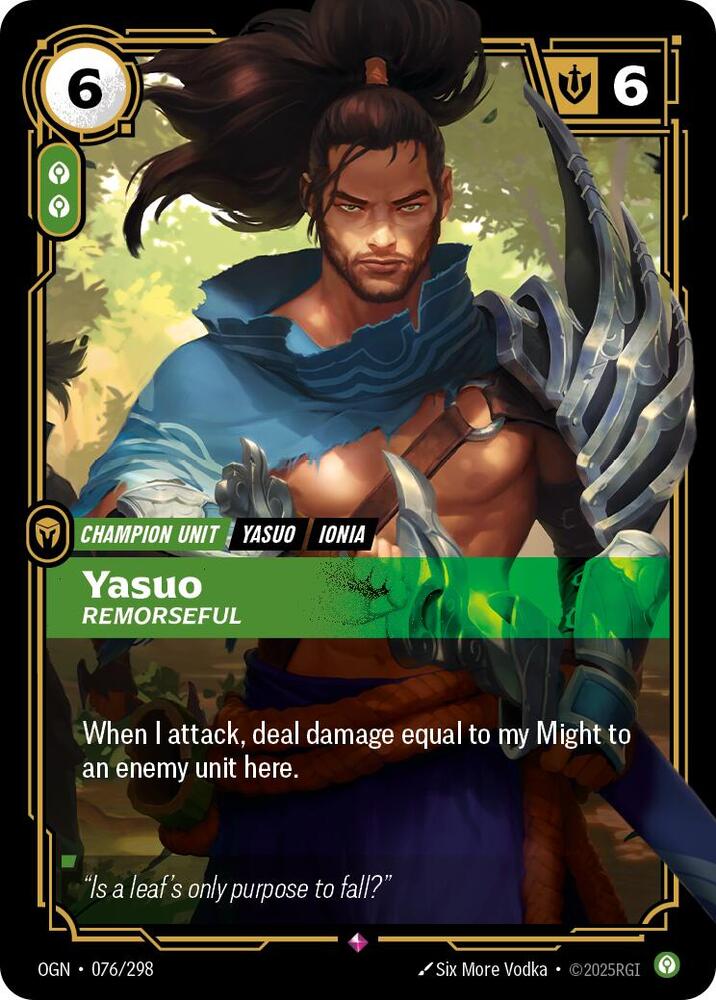 Yasuo Remorseful (Origins)  - Foil