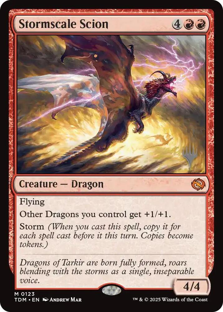 Stormscale Scion (Promo Pack: Tarkir: Dragonstorm)  - Foil