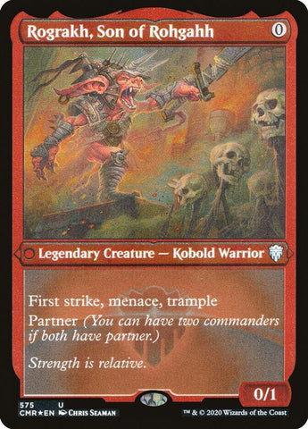 Rograkh Son of Rohgahh Foil Etched 575 (Commander Legends)  - Foil