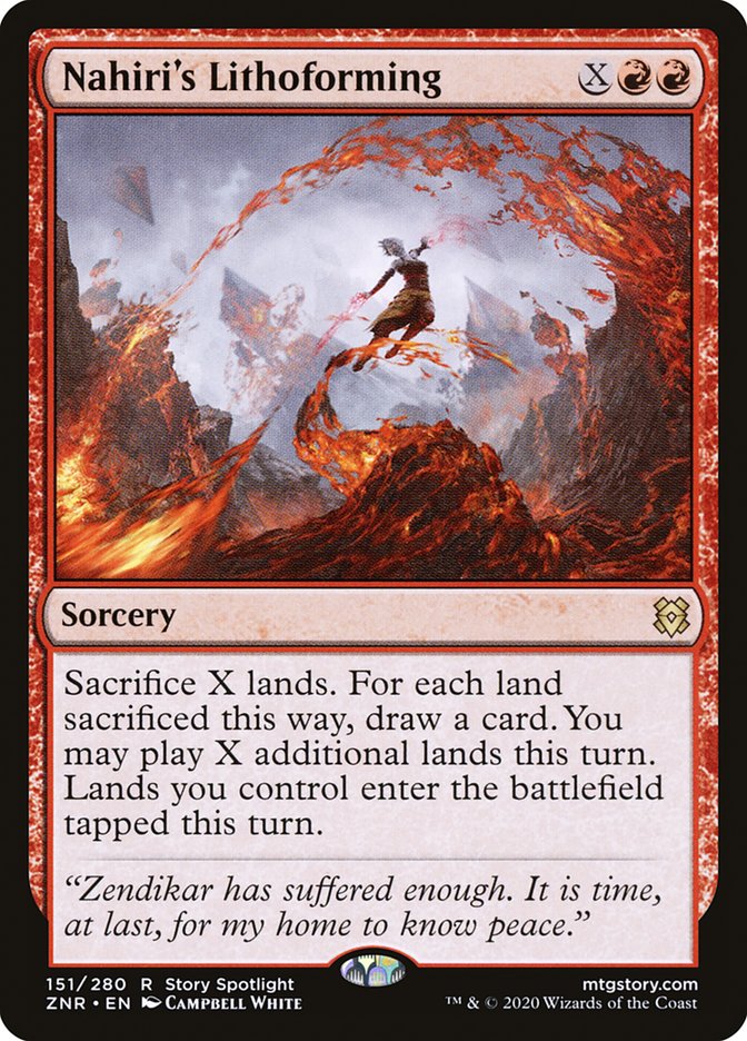 Nahiri's Lithoforming 151 (Zendikar Rising)  - Foil