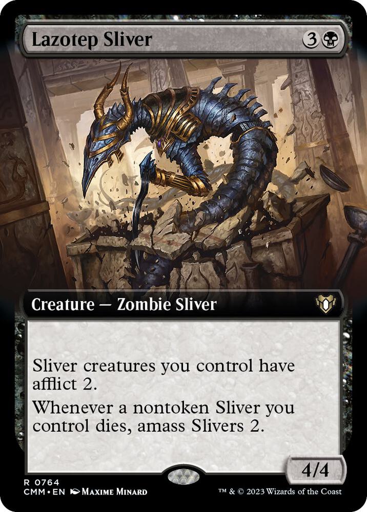 Lazotep Sliver Extended Art (Commander Masters) 