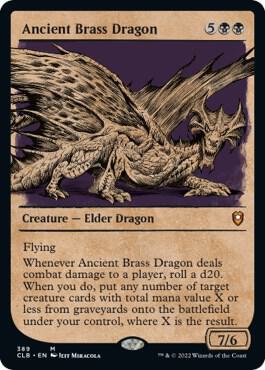 Ancient Brass Dragon Showcase (Commander Legends: Battle for Baldur's Gate) 