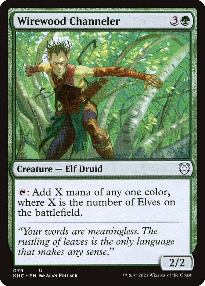 Wirewood Channeler (Commander: Kaldheim) 