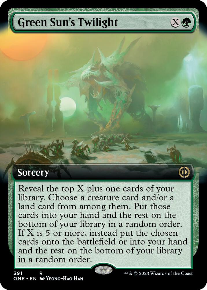 Green Sun's Twilight 391/271 (Phyrexia: All Will Be One)  - Extended Art