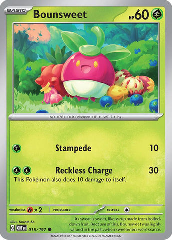 Bounsweet 016/197 (SV03: Obsidian Flames) 