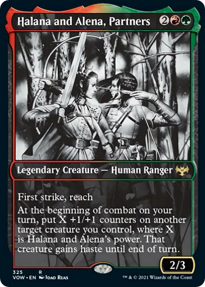 Halana and Alena Partners Showcase (Innistrad: Crimson Vow)  - Foil