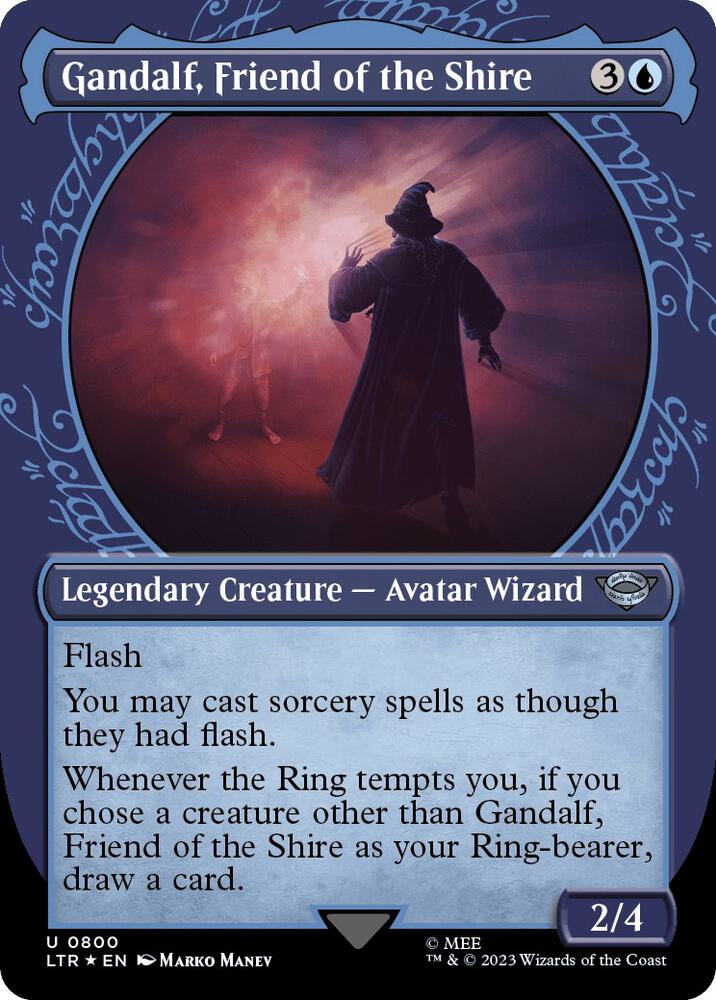 Gandalf Friend of the Shire Showcase Surge Foil (Universes Beyond: The Lord of the Rings: Tales of Middle-earth)  - Foil