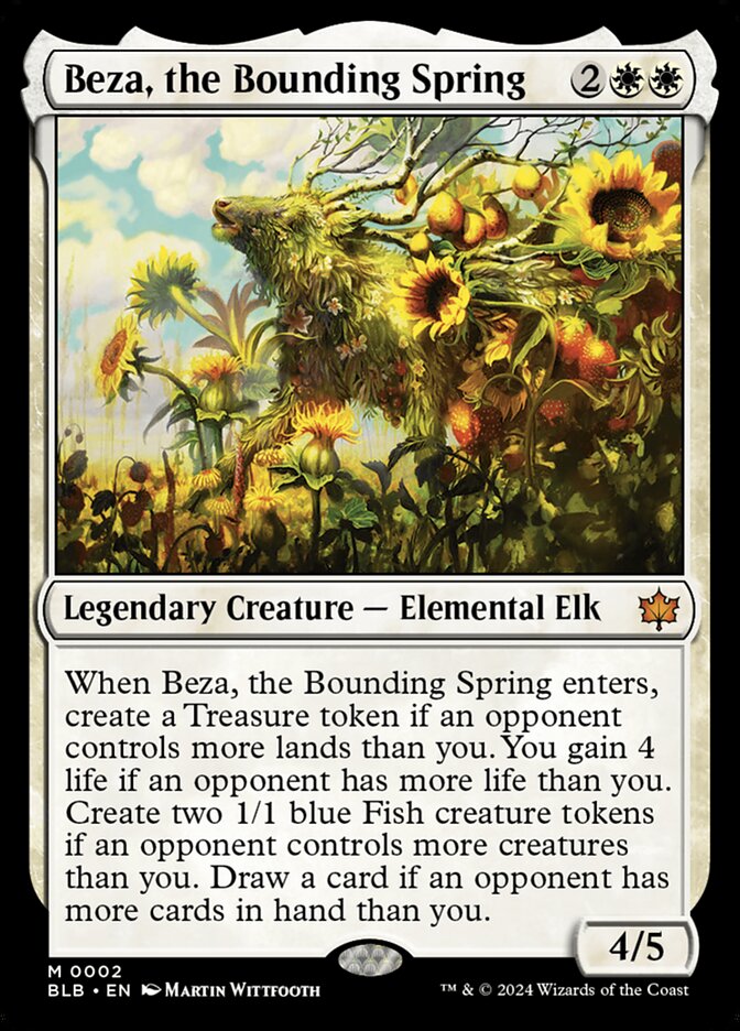 Beza, the Bounding Spring (Bloomburrow)  - Foil