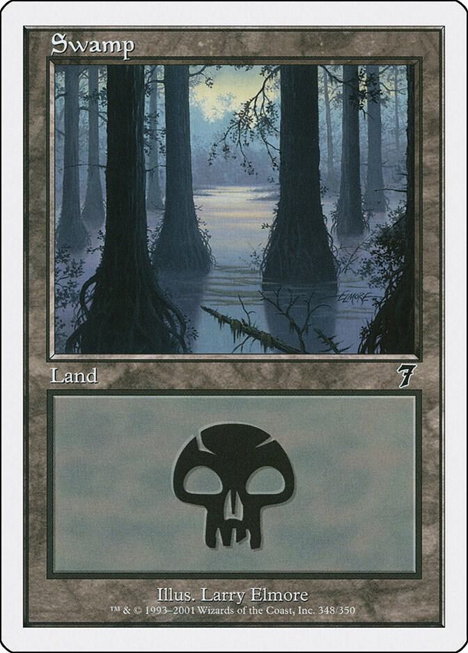 Swamp 348 (7th Edition)  - Foil