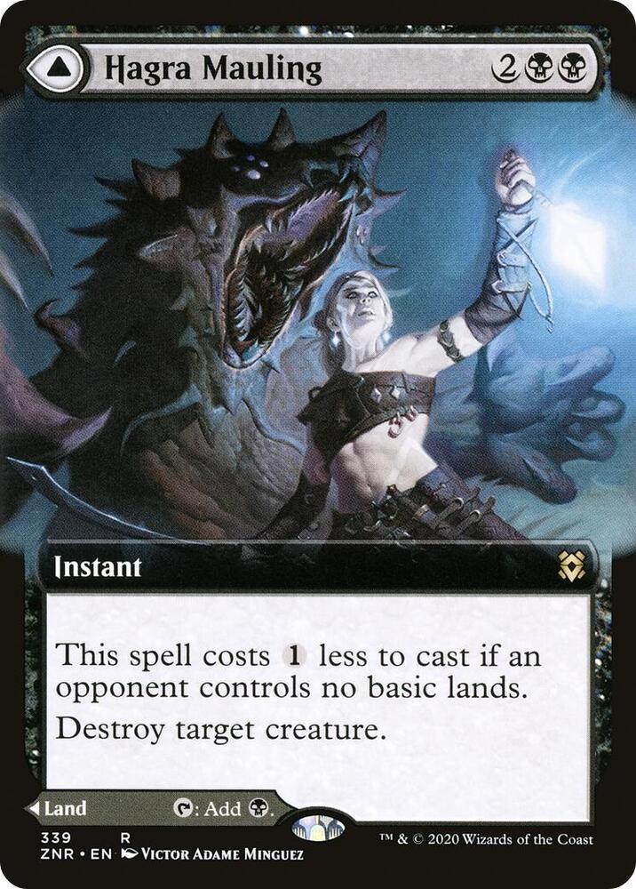 Hagra Mauling Extended Art (Zendikar Rising) 