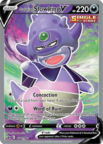 Galarian Slowking V 178/198 (SWSH06: Chilling Reign)  - Holofoil