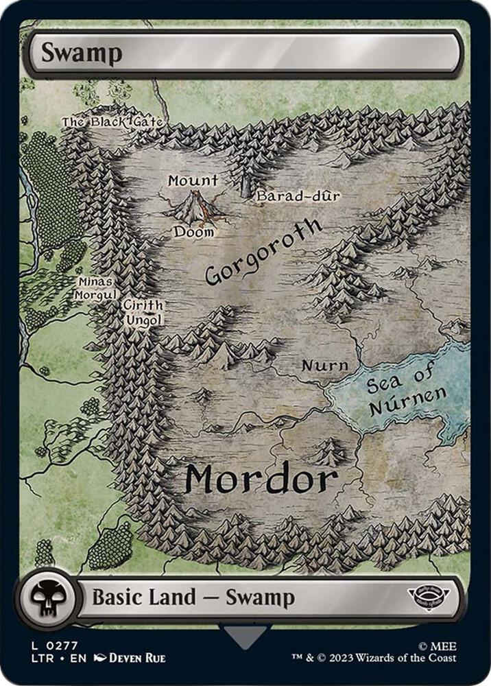 Swamp 0277 (Universes Beyond: The Lord of the Rings: Tales of Middle-earth) 