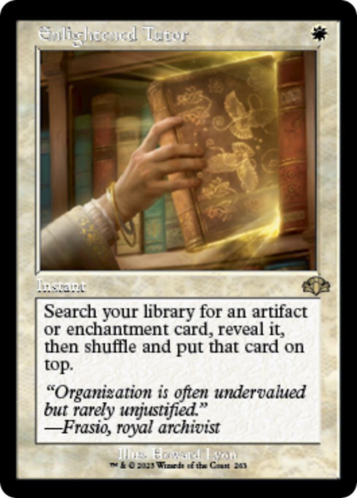Enlightened Tutor Retro Frame (Dominaria Remastered)  - Foil