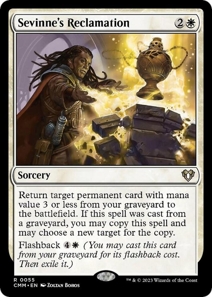 Sevinne's Reclamation 55 (Commander Masters)  - Foil