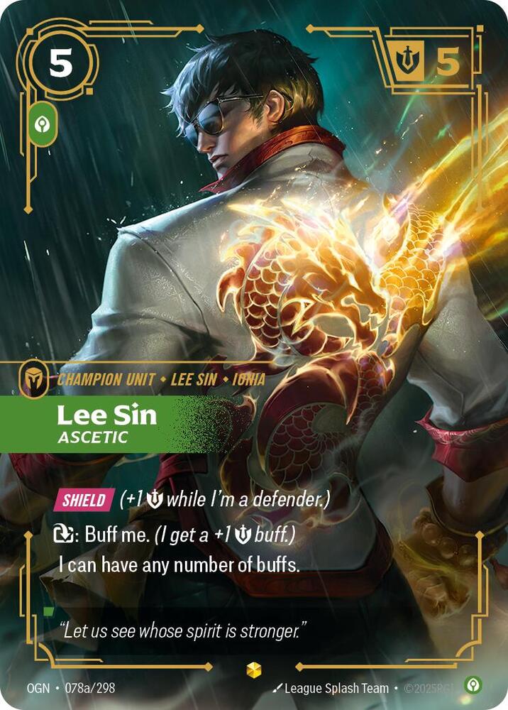 Lee Sin Ascetic Alternate Art (Origins)  - Foil