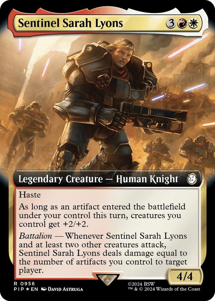 Sentinel Sarah Lyons Extended Art Surge Foil (Universes Beyond: Fallout)  - Foil