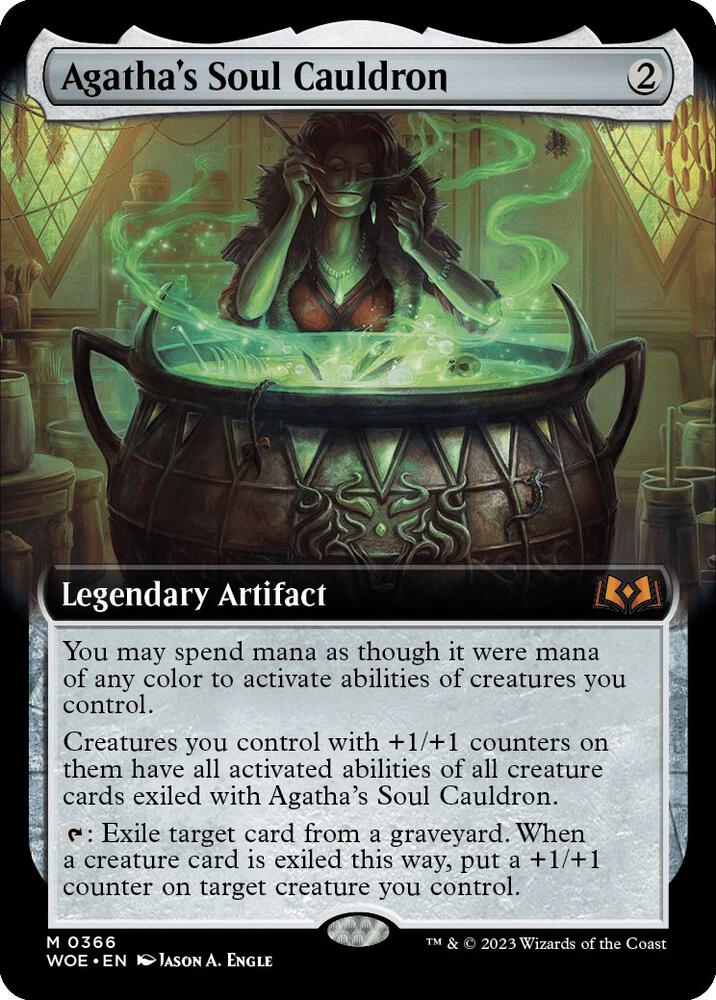 Agathas Soul Cauldron Extended Art (Wilds of Eldraine) 