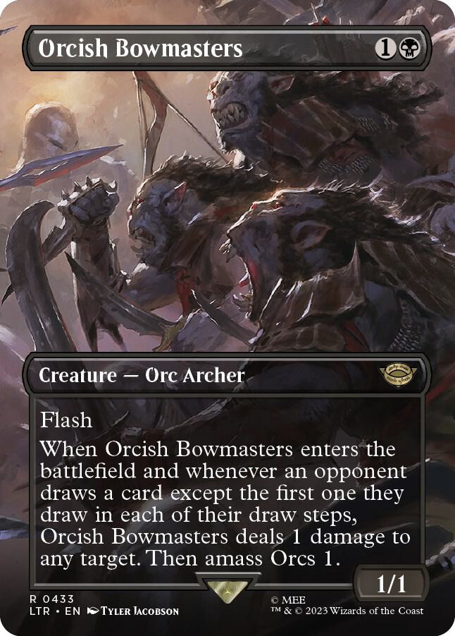 Orcish Bowmasters Borderless (Universes Beyond: The Lord of the Rings: Tales of Middle-earth)  - Foil