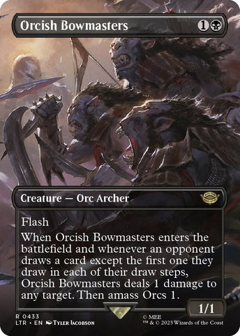 Orcish Bowmasters Borderless (Universes Beyond: The Lord of the Rings: Tales of Middle-earth)  - Foil