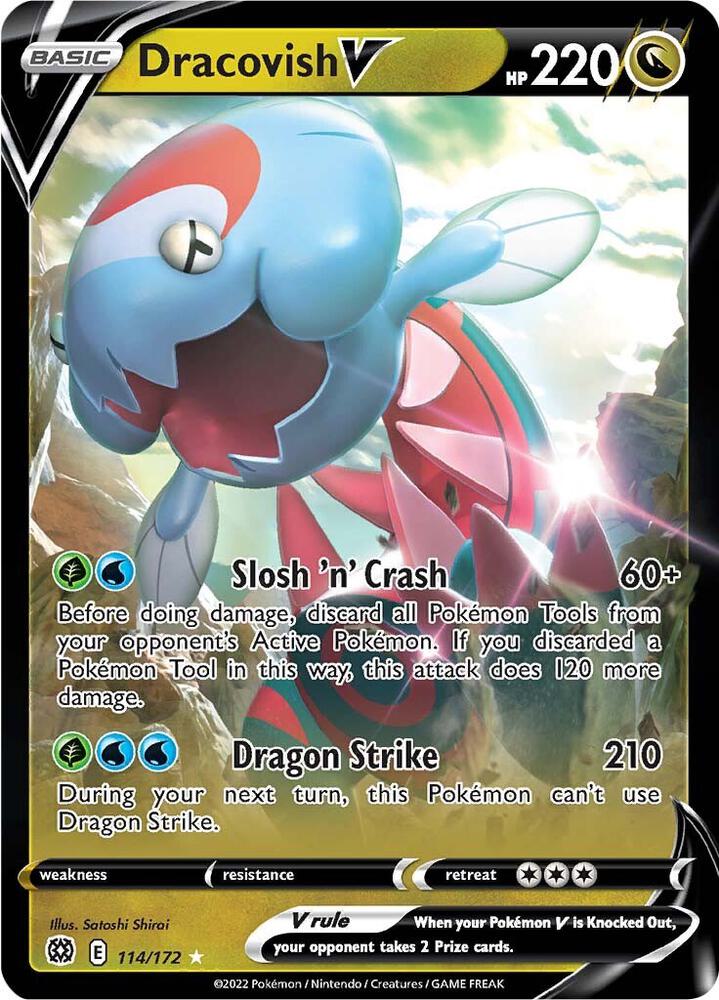 Dracovish V 114/172 (SWSH09: Brilliant Stars)  - Holofoil
