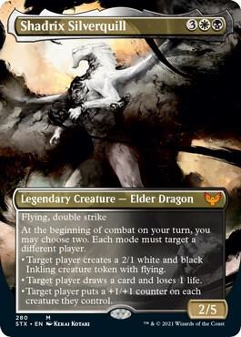 Shadrix Silverquill Borderless 280 (Strixhaven: School of Mages) 
