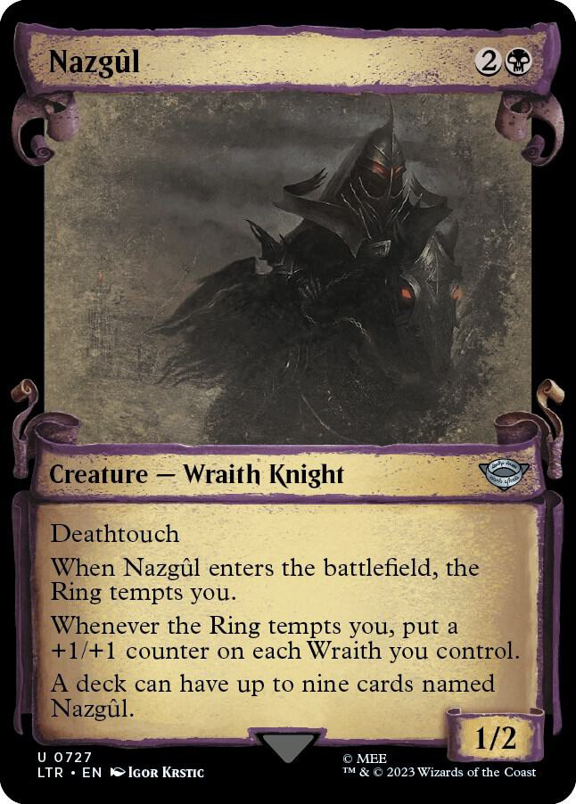 Nazgûl 727 (Universes Beyond: The Lord of the Rings: Tales of Middle-earth)  - Showcase Scroll Foil