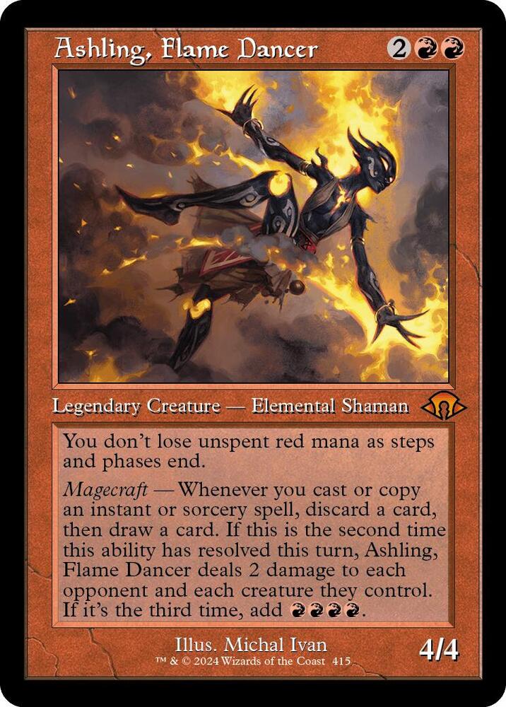 Ashling Flame Dancer Retro Frame (Modern Horizons 3) 