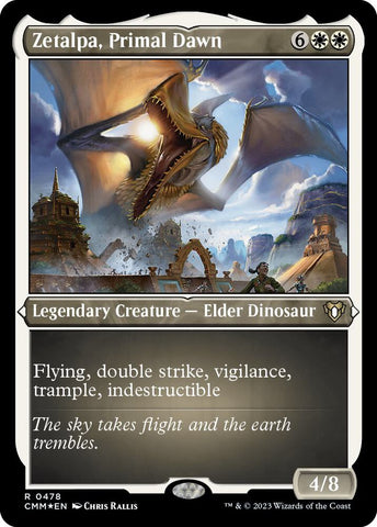 Zetalpa Primal Dawn Foil Etched (Commander Masters)  - Foil