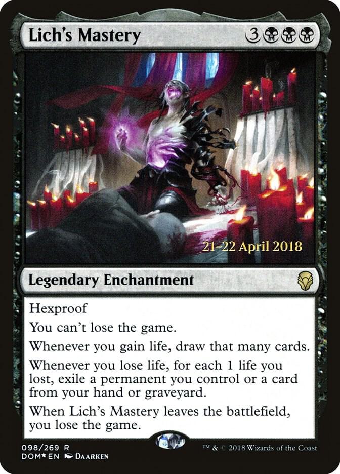Lichs Mastery 98 (Prerelease Cards)  - Foil