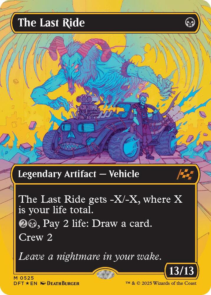 The Last Ride Borderless First Place Foil (Aetherdrift)  - Foil