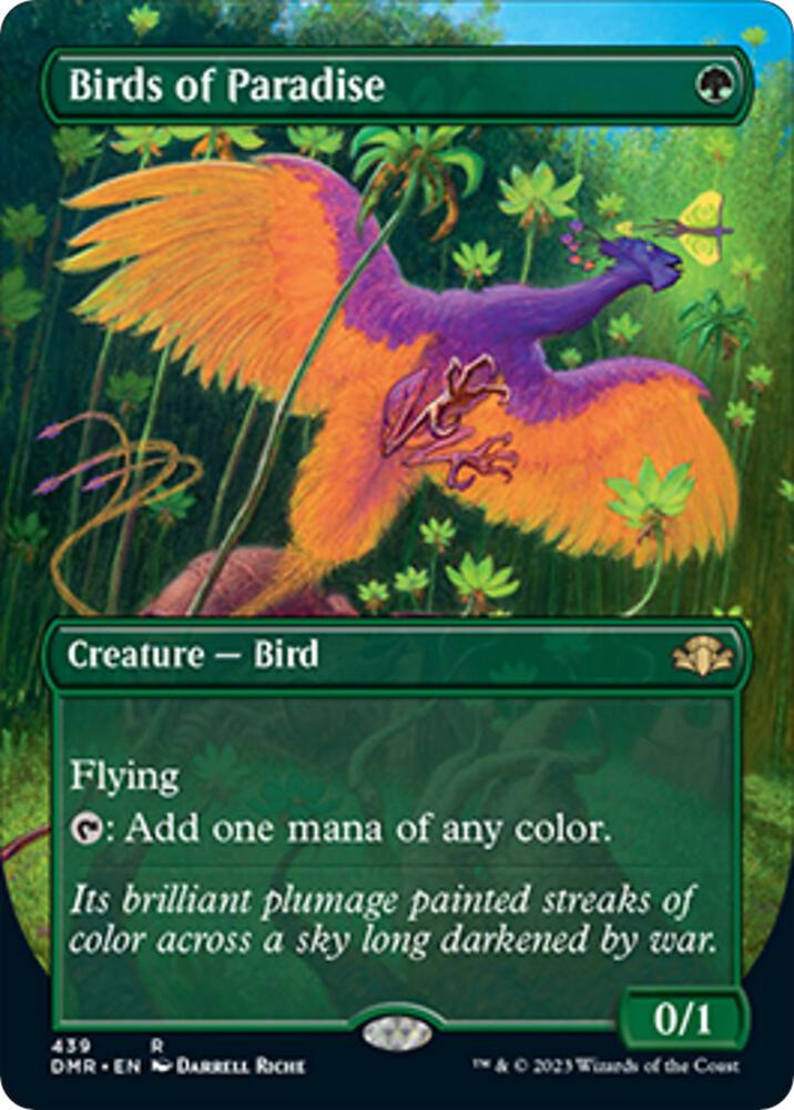 Birds of Paradise 439/261 (Dominaria Remastered)  - Borderless Foil