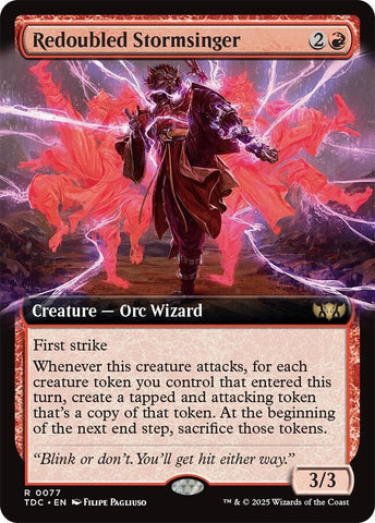Redoubled Stormsinger Extended Art (Commander: Tarkir: Dragonstorm) 