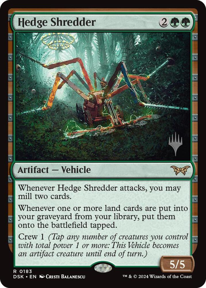 Hedge Shredder (Promo Pack: Duskmourn: House of Horror)  - Foil
