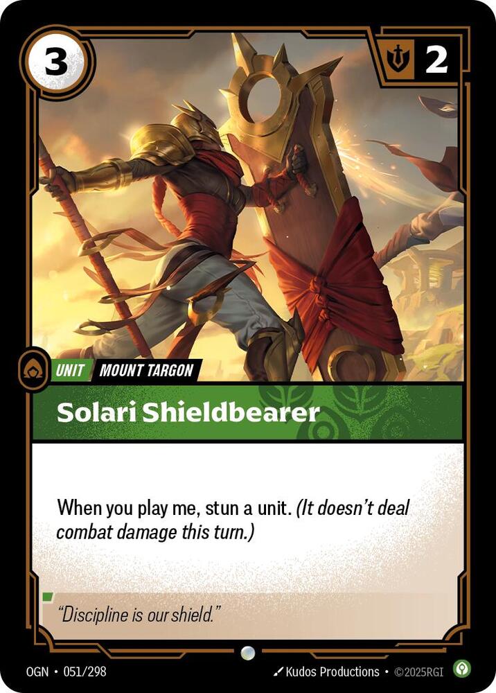 Solari Shieldbearer (Origins)  - Foil
