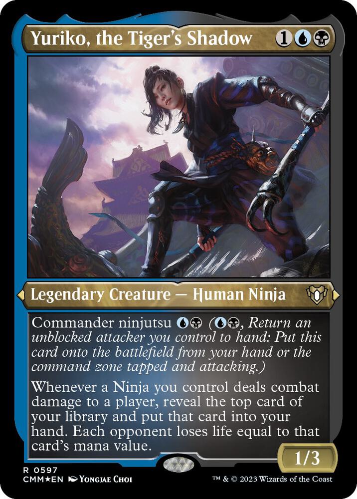 Yuriko the Tigers Shadow Foil Etched (Commander Masters)  - Foil