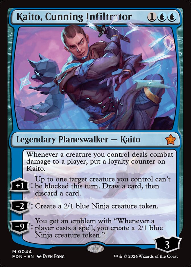 Kaito, Cunning Infiltrator (Foundations)  - Foil