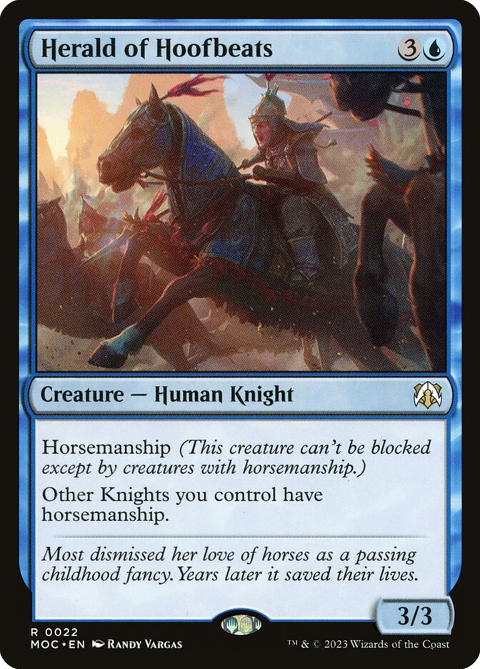 Herald of Hoofbeats (Commander: March of the Machine) 
