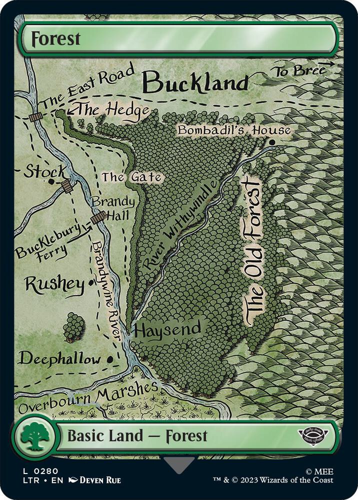 Forest 0280 280 (Universes Beyond: The Lord of the Rings: Tales of Middle-earth) 