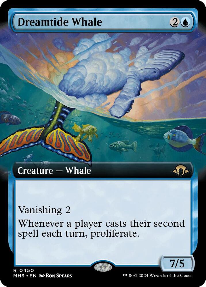 Dreamtide Whale Extended Art (Modern Horizons 3) 