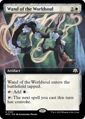 Wand of the Worldsoul 107 (Commander: March of the Machine)  - Extended Art