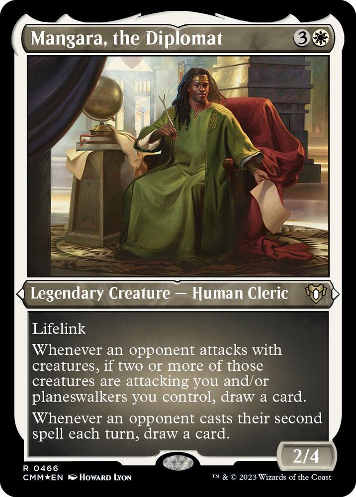 Mangara the Diplomat Foil Etched (Commander Masters)  - Foil