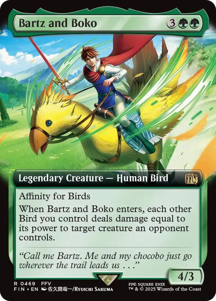 Bartz and Boko 469/309 (FINAL FANTASY)  - Extended Art Foil