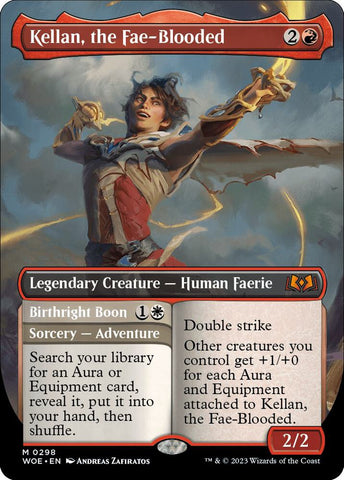 Kellan the Fae Blooded Borderless (Wilds of Eldraine)  - Foil